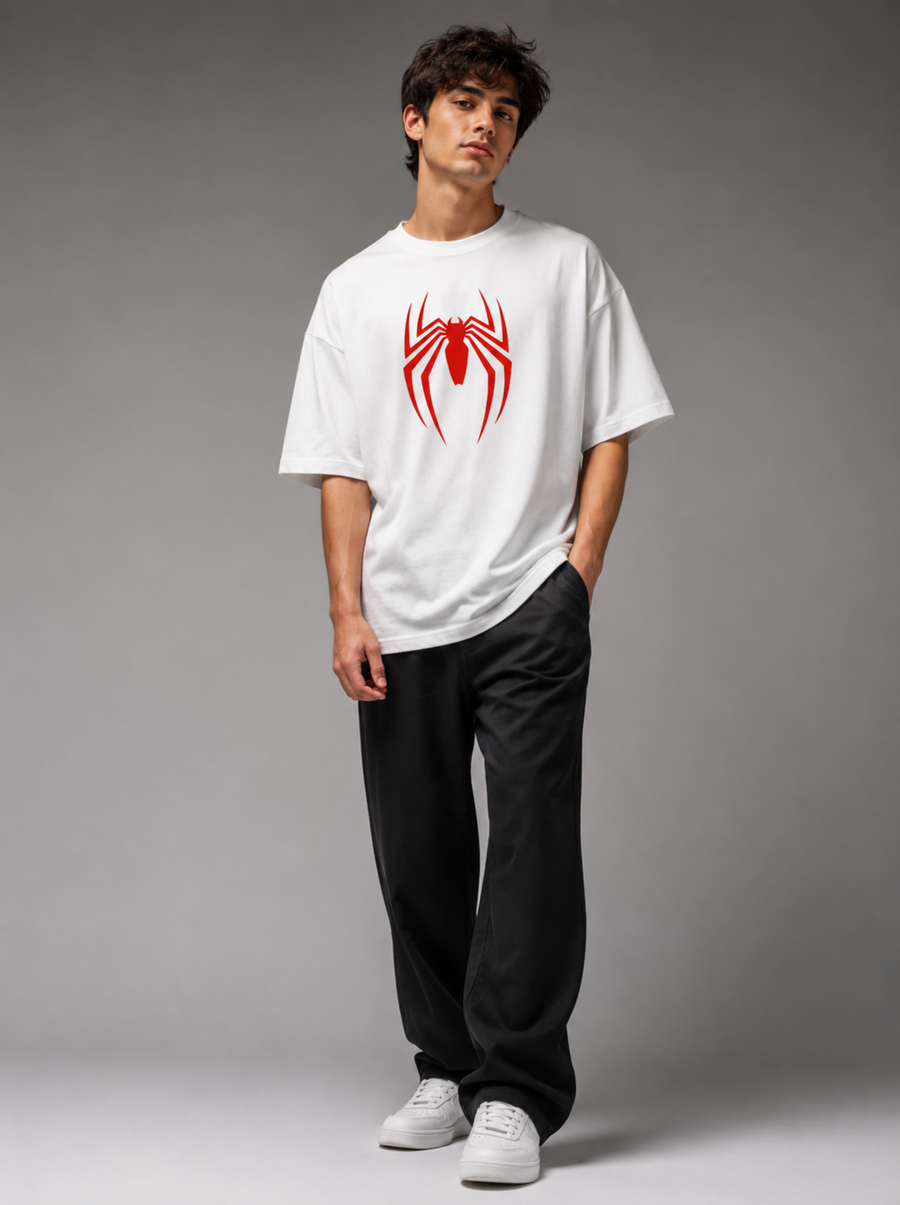 Red Spider Oversized T-Shirt – Premium Cotton
