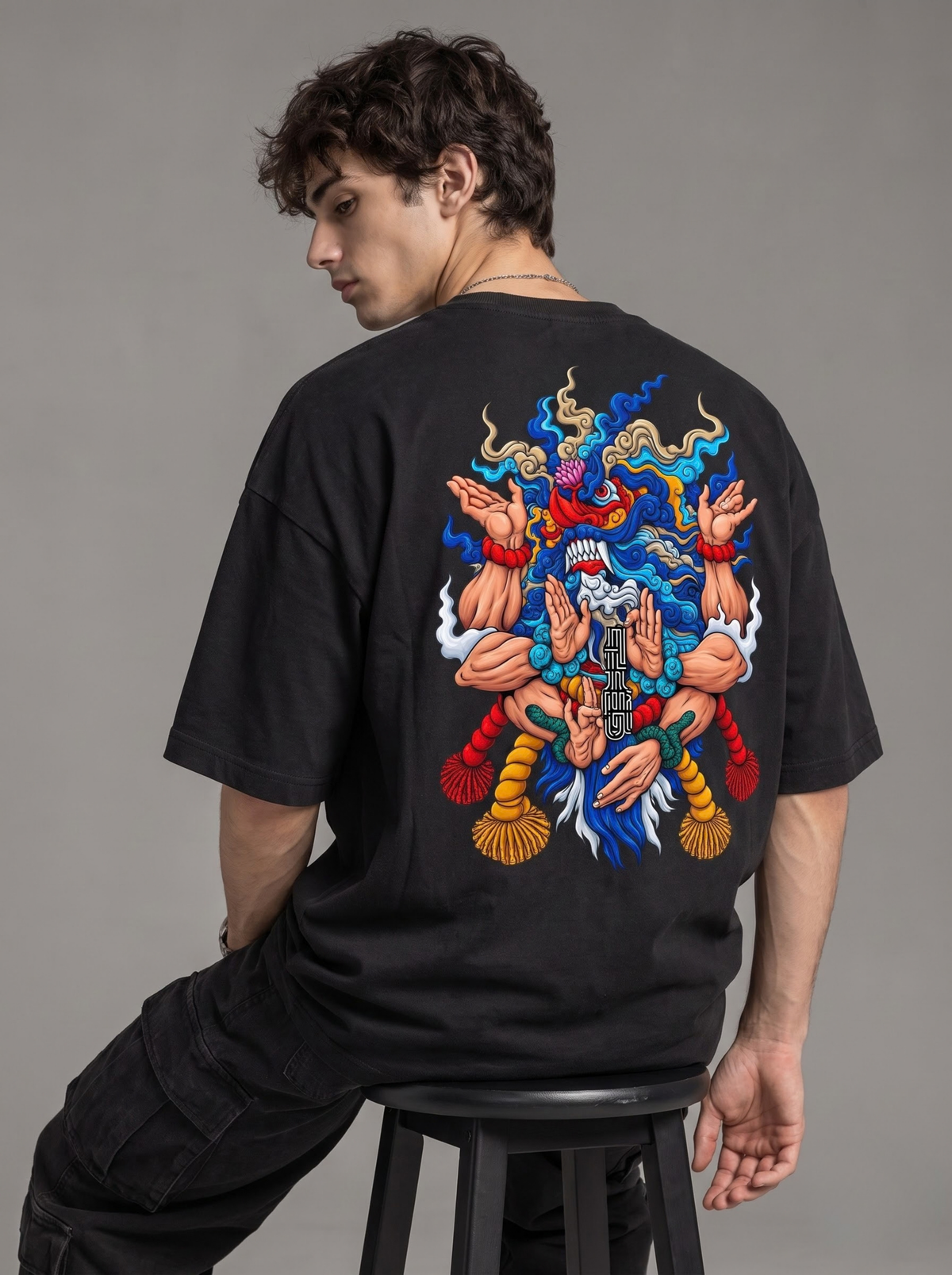 Divine Guardian Oversized T-Shirt