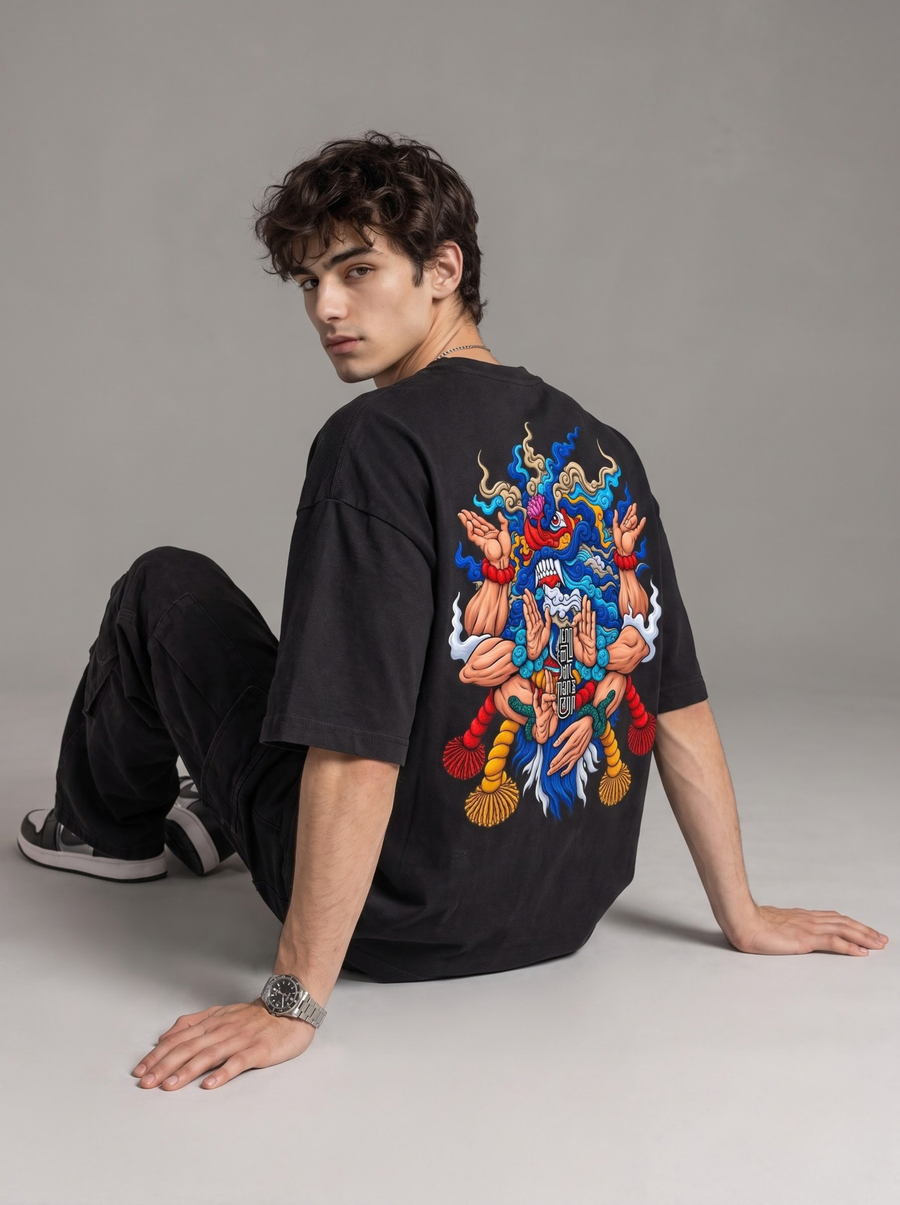 Divine Guardian Oversized T-Shirt