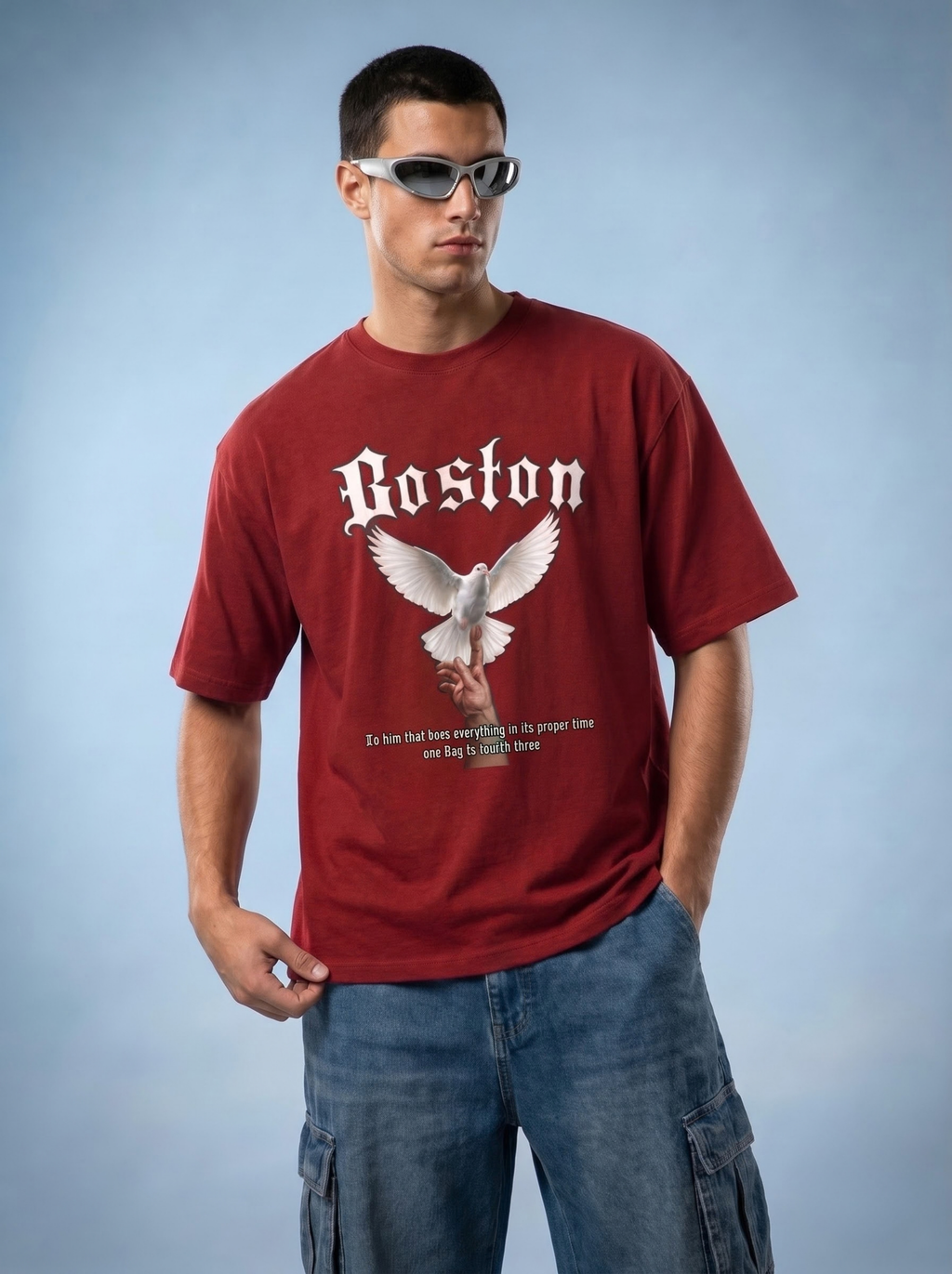 Boston Dove Oversized T-Shirt