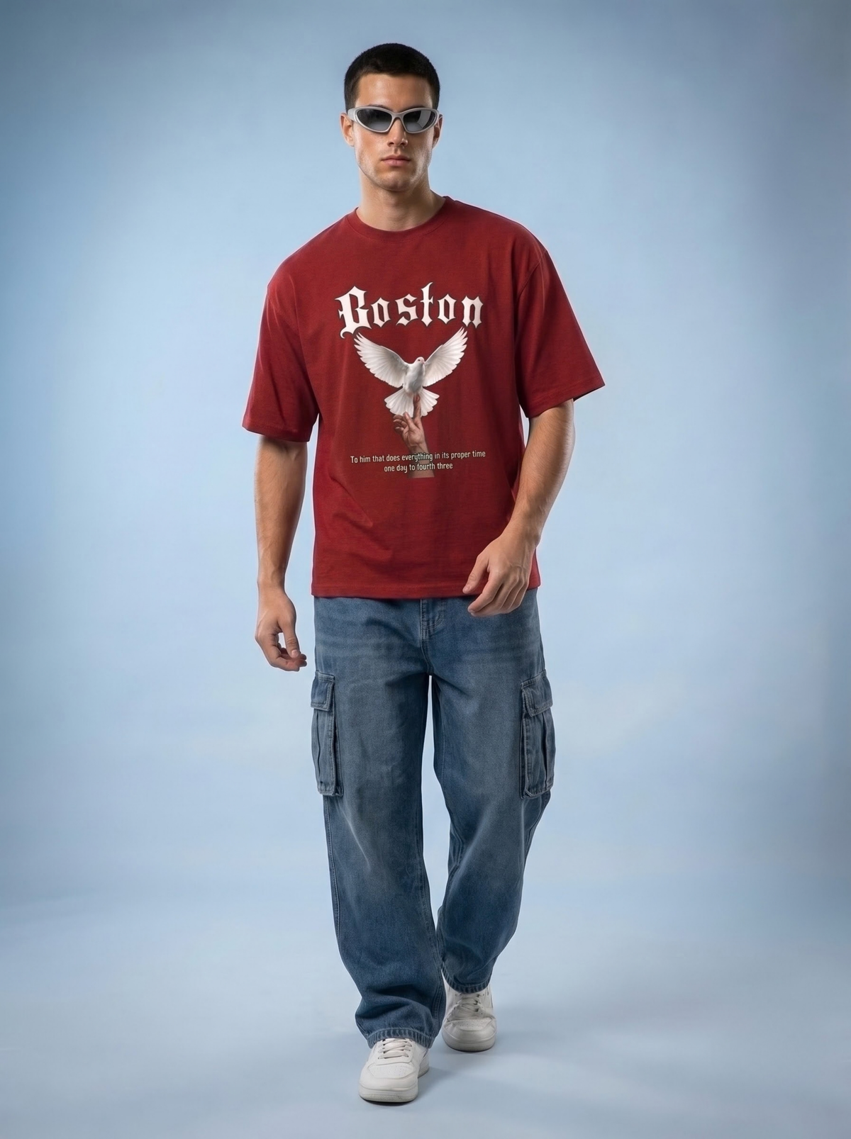 Boston Dove Oversized T-Shirt