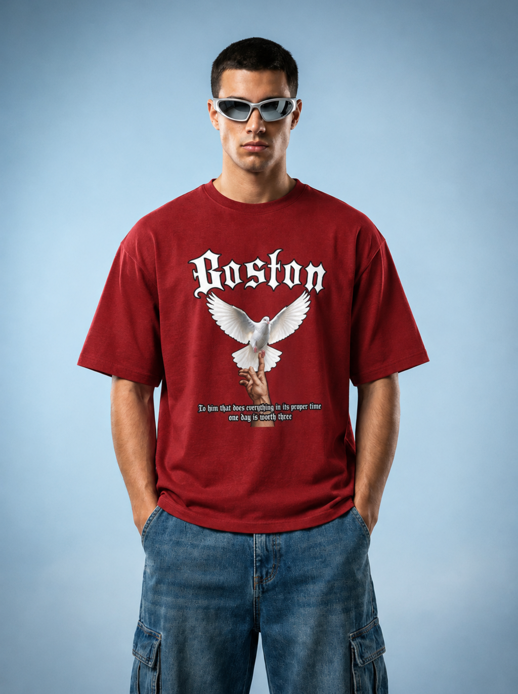 Boston Dove Oversized T-Shirt