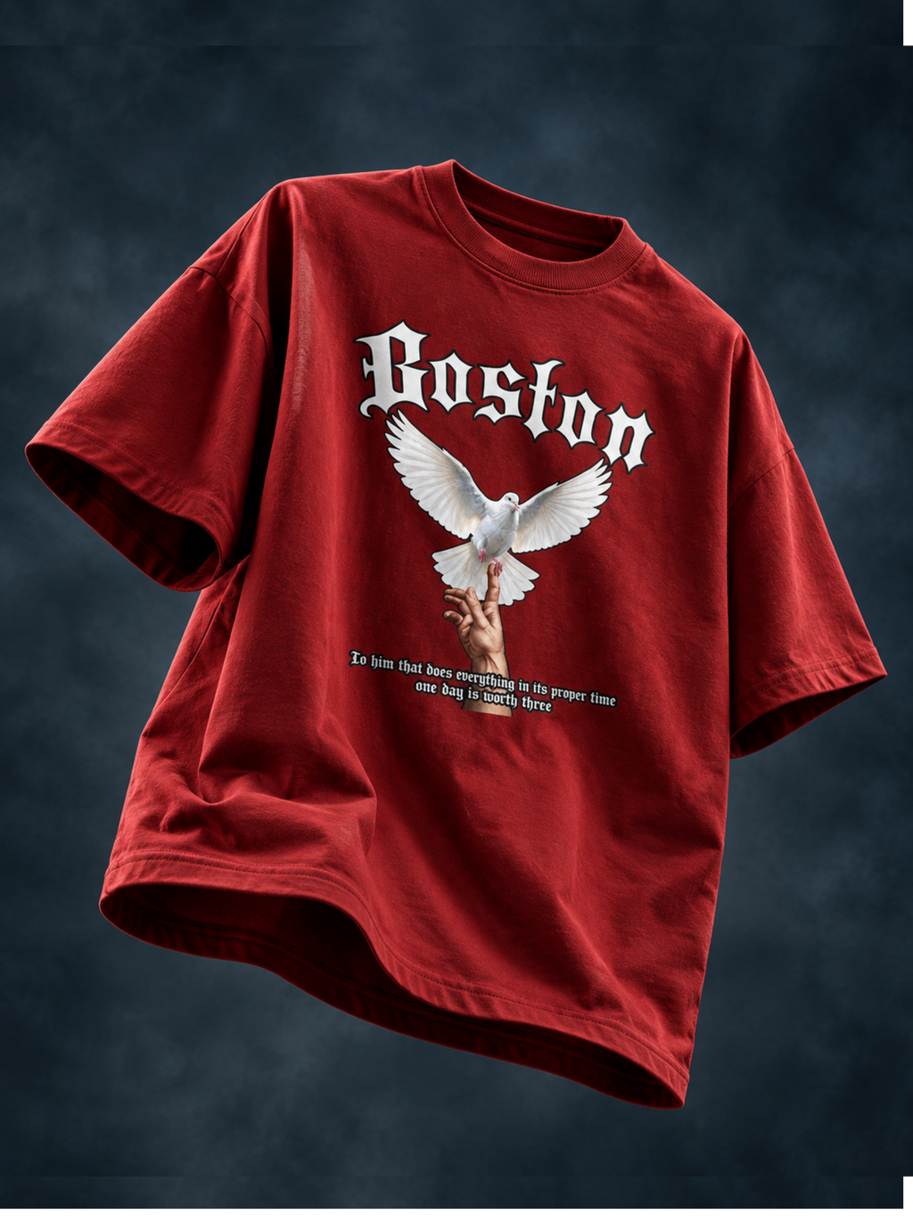 Boston Dove Oversized T-Shirt