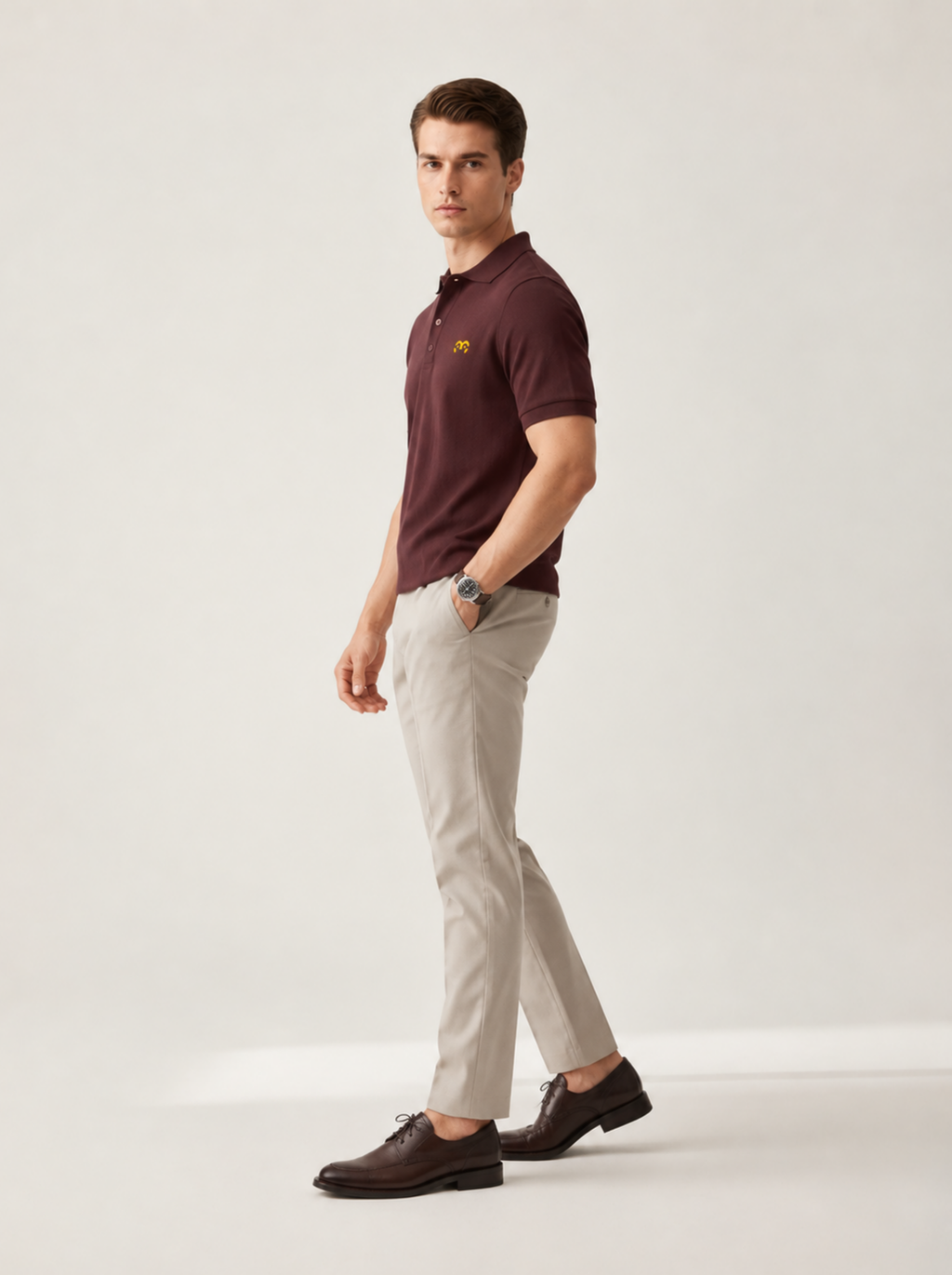 Thoughtful Fit Premium Polo T-Shirt Maroon