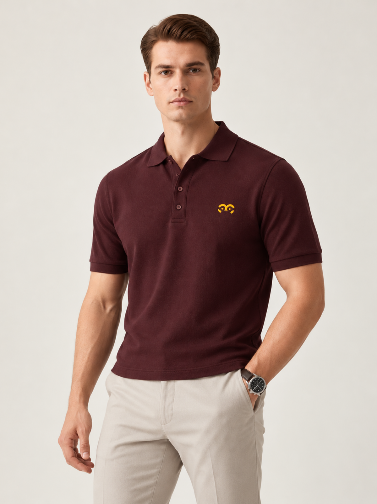 Thoughtful Fit Premium Polo T-Shirt Maroon
