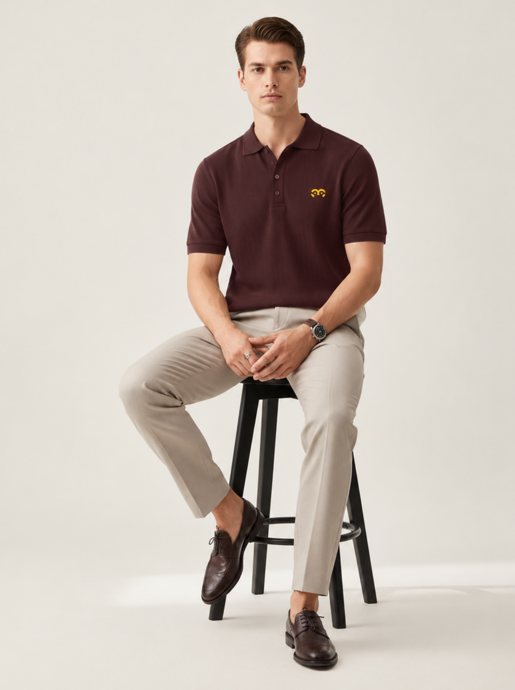 Thoughtful Fit Premium Polo T-Shirt Maroon