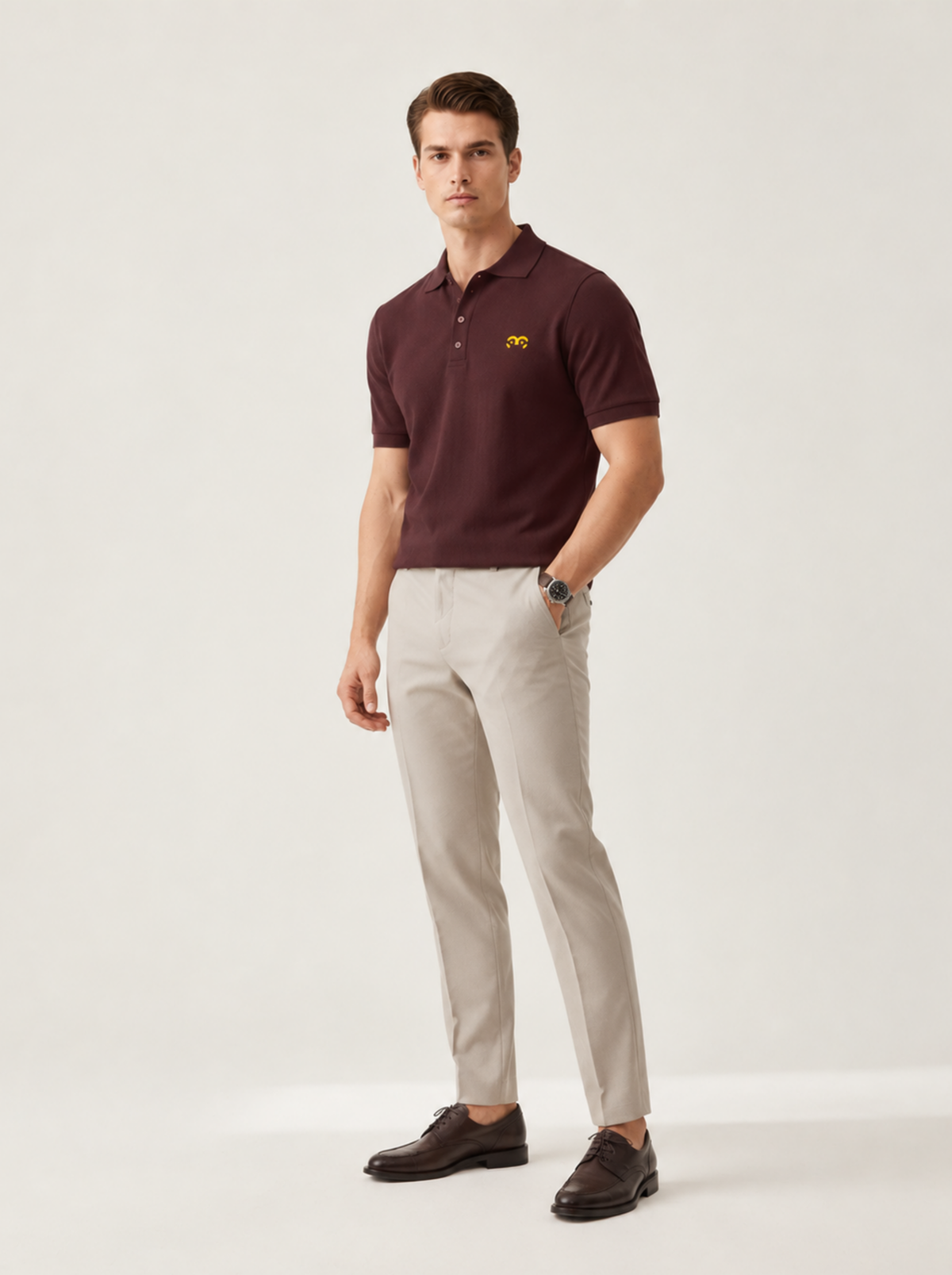 Thoughtful Fit Premium Polo T-Shirt Maroon