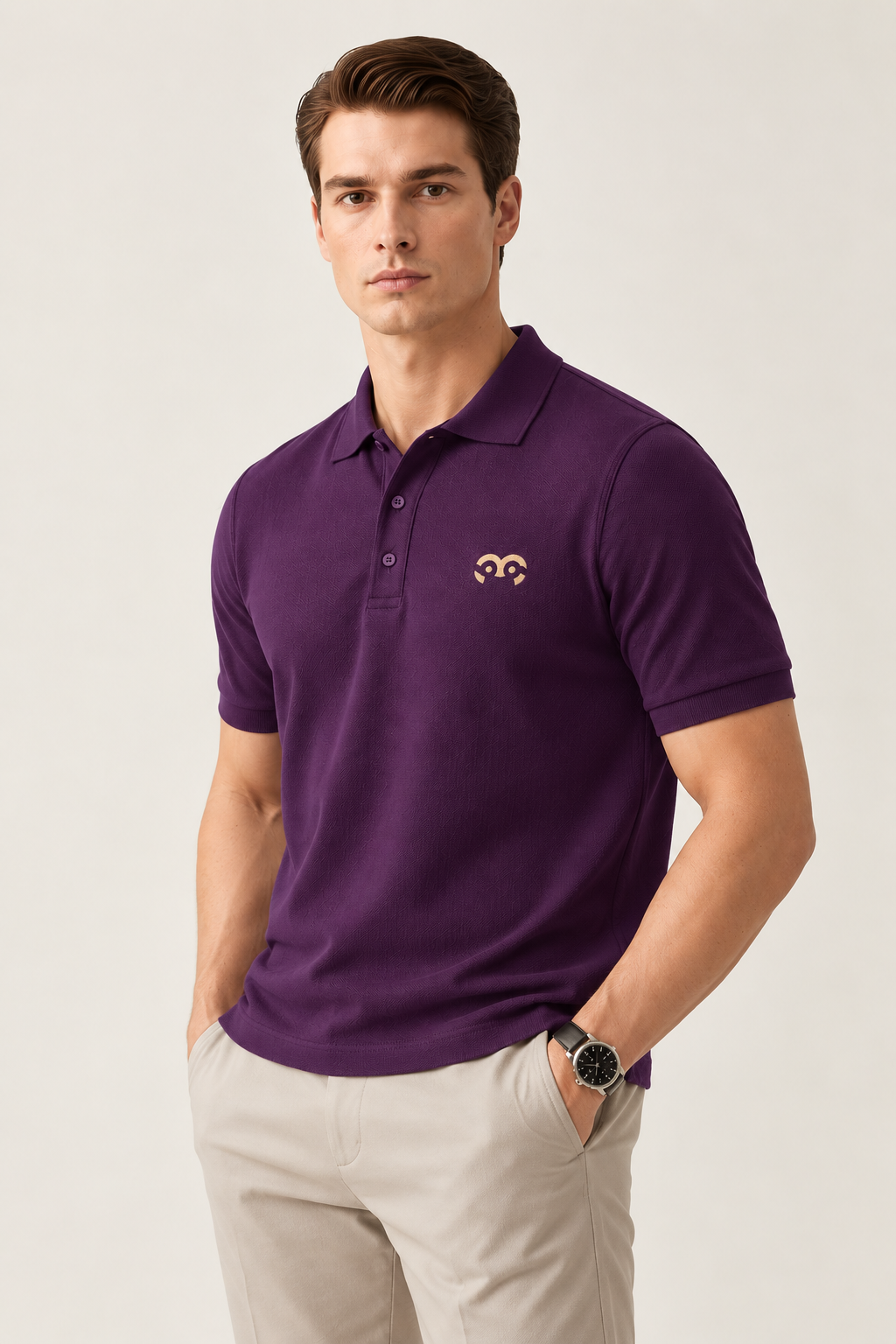 Thoughtful Fit Premium Polo T-Shirt Purple