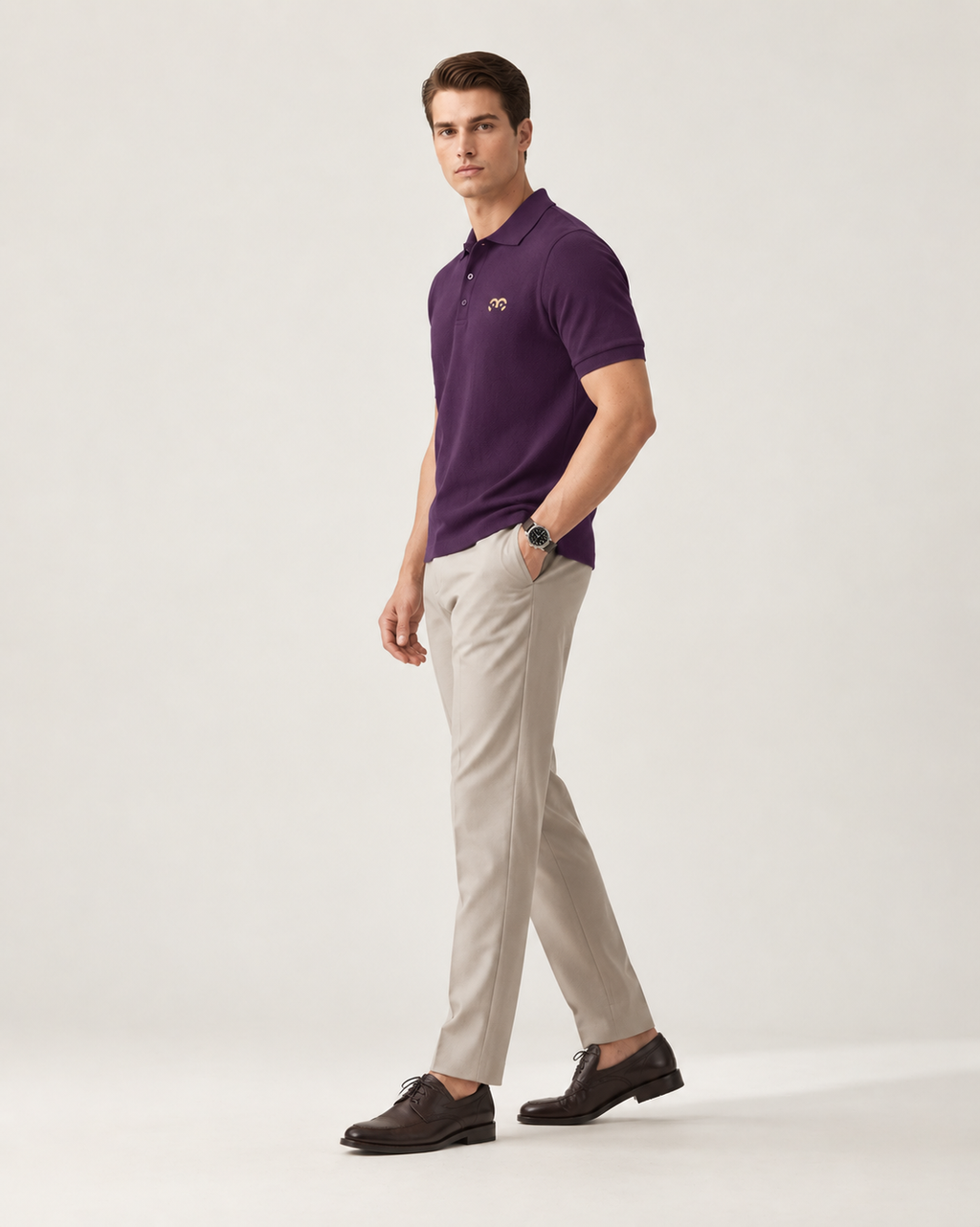 Thoughtful Fit Premium Polo T-Shirt Purple