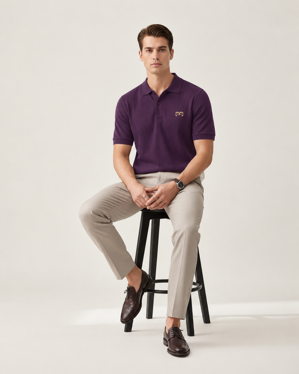 Thoughtful Fit Premium Polo T-Shirt Purple