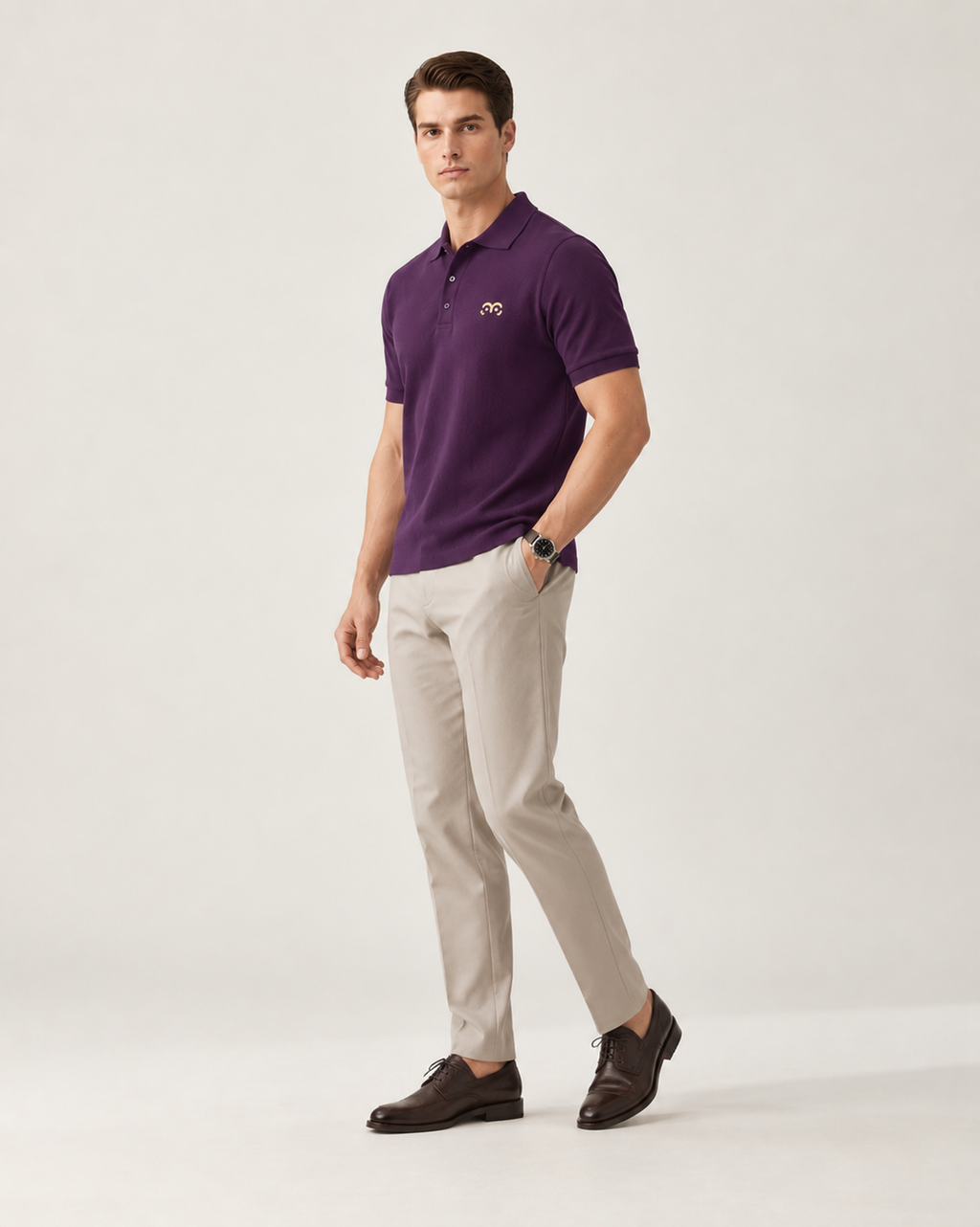 Thoughtful Fit Premium Polo T-Shirt Purple
